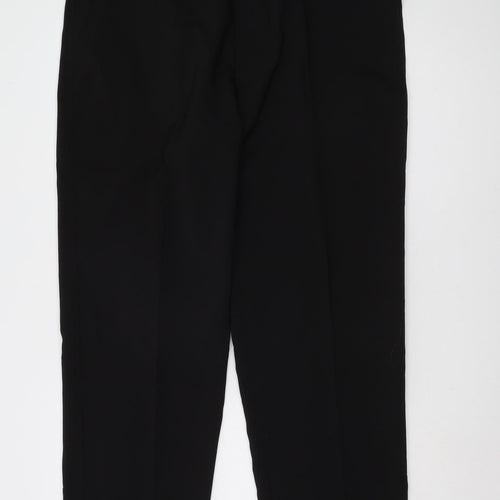 Farah Men's Black Trousers 42 Regular Workwear