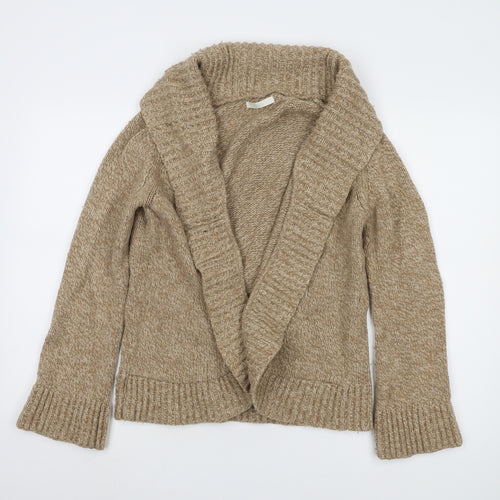 Marks and Spencer Women's Beige Open Front Cardigan Size 16
