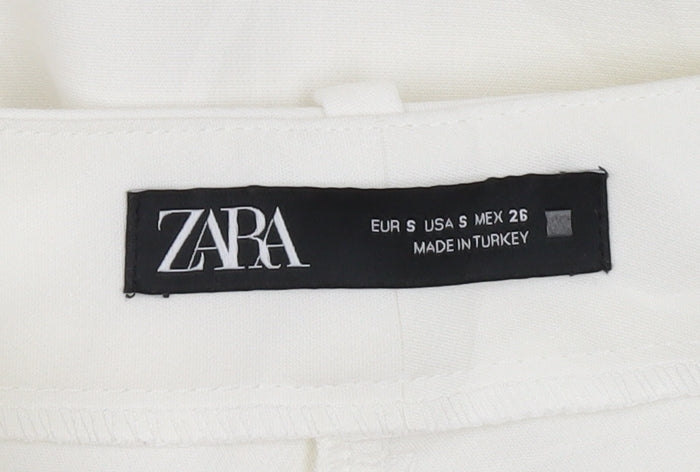Zara Women's White Trousers Size S