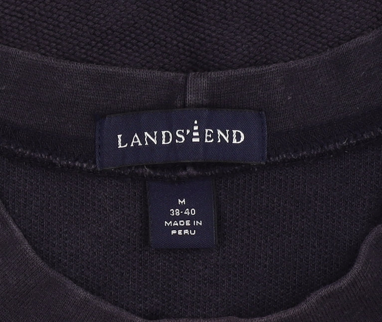Lands' End Men's Black Pullover Sweatshirt M