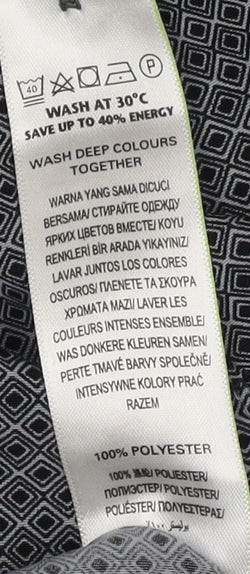 Marks and Spencer Men's Grey Geometric Shirt XXL