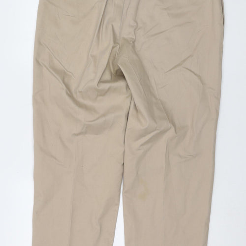 Orvis Men's Beige Chino Trousers Size 35