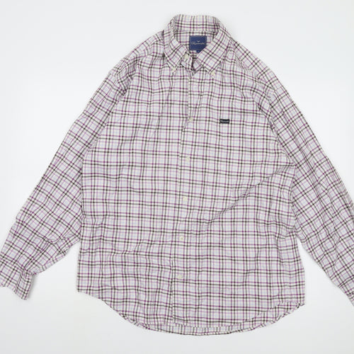 Façonnable Men's Multicoloured Check Shirt Size L