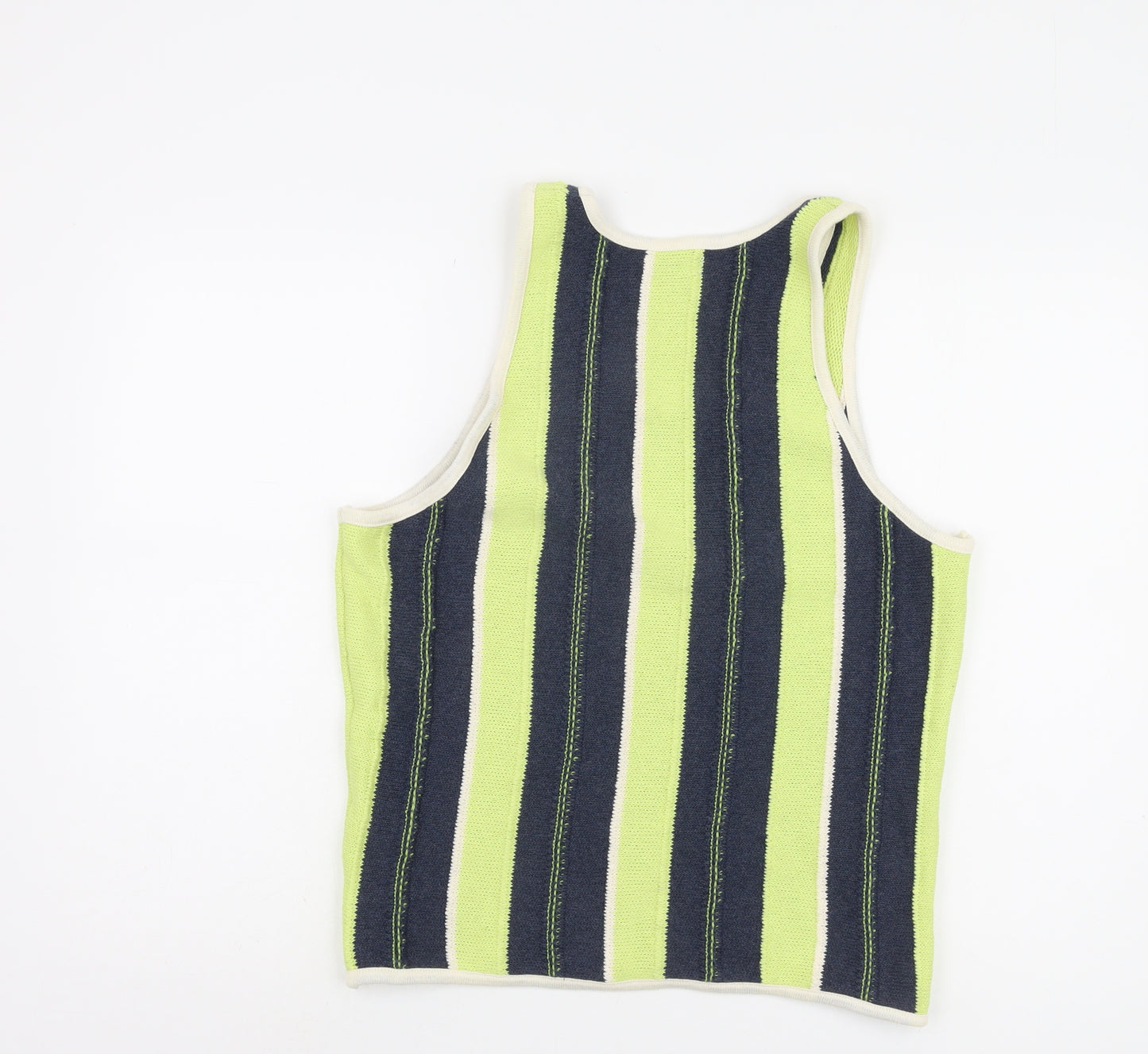 Zara Women's Multicoloured Striped Tank Top Size 14