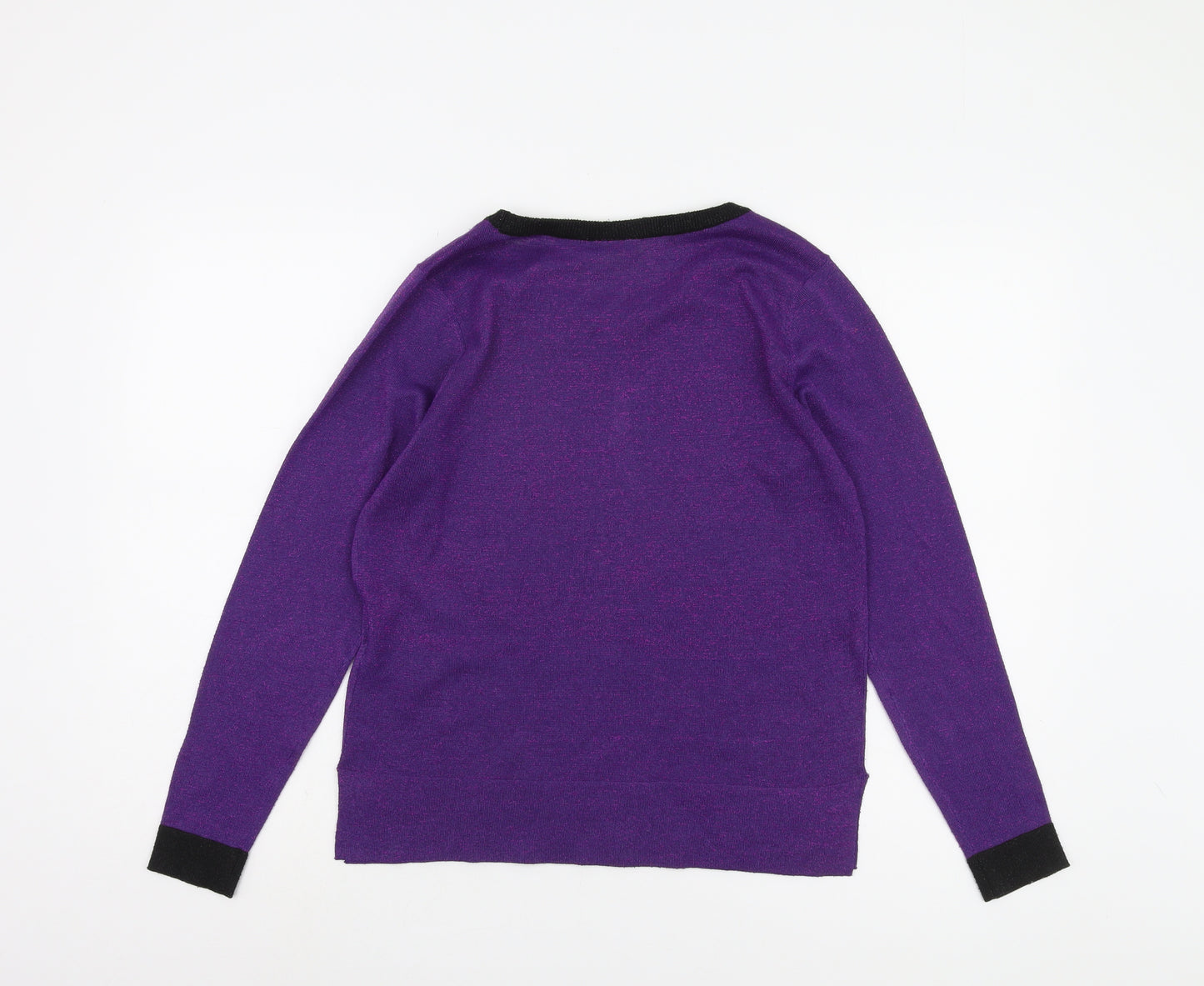 Fransa Women's Purple Pullover Jumper, Size S