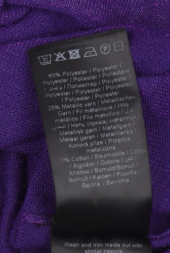 Fransa Women's Purple Pullover Jumper, Size S