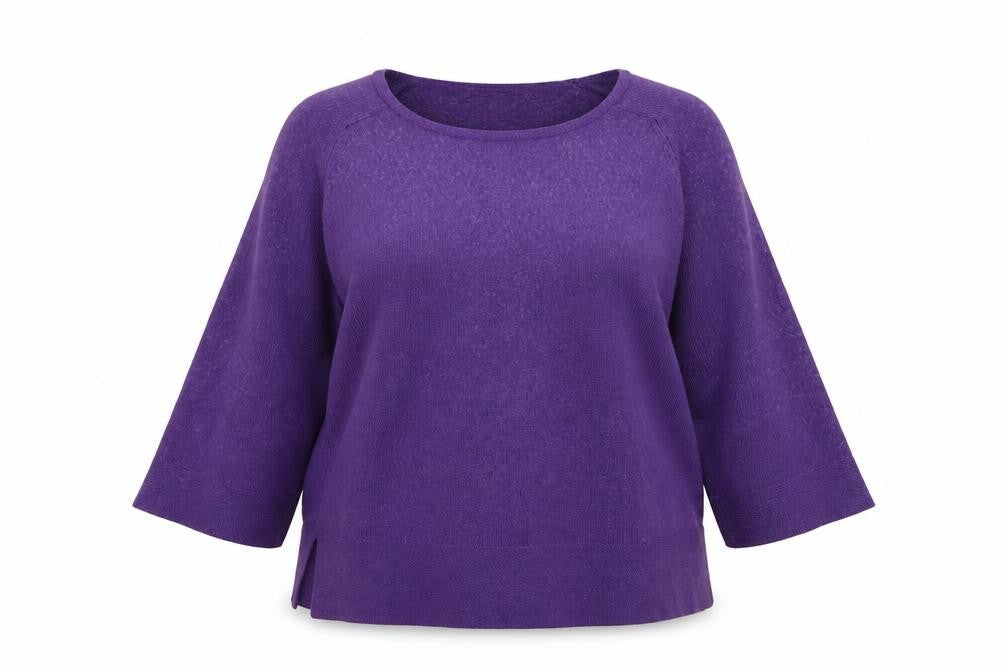 Front view of Marks & Spencer Women's Purple Jumper, size 14