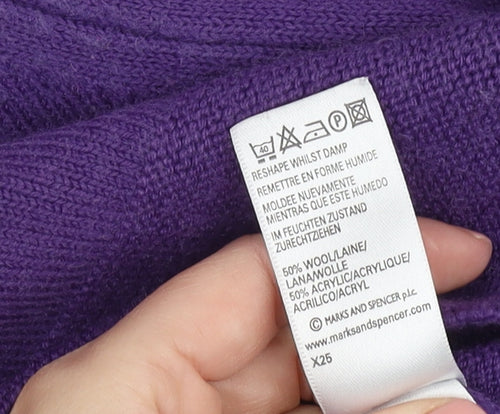 Marks and Spencer Women's Purple Jumper, Size 14