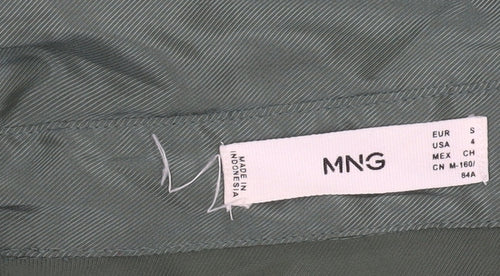 MNG Women's Green Button-Up Shirt Size 6