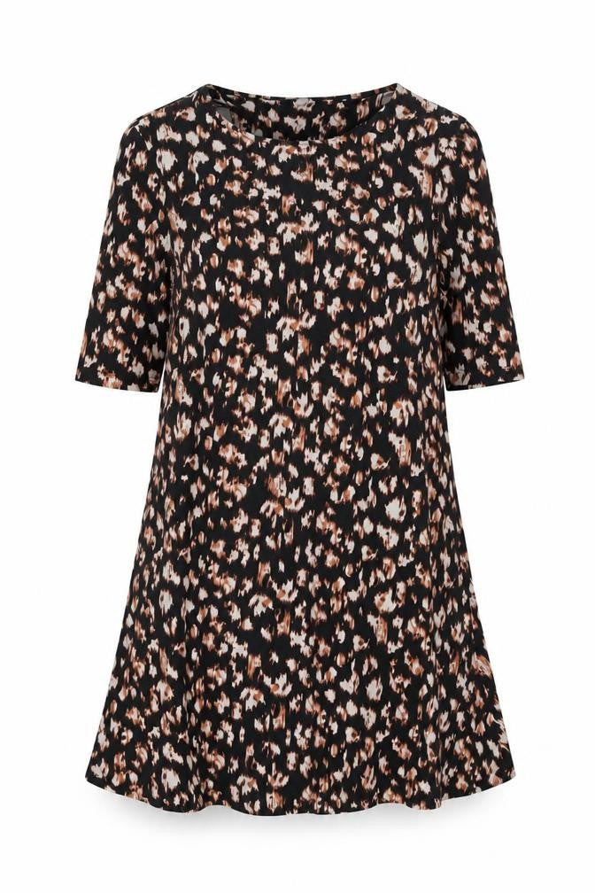 Front view of Marks & Spencer Women's Multicoloured Shift Dress, size 8