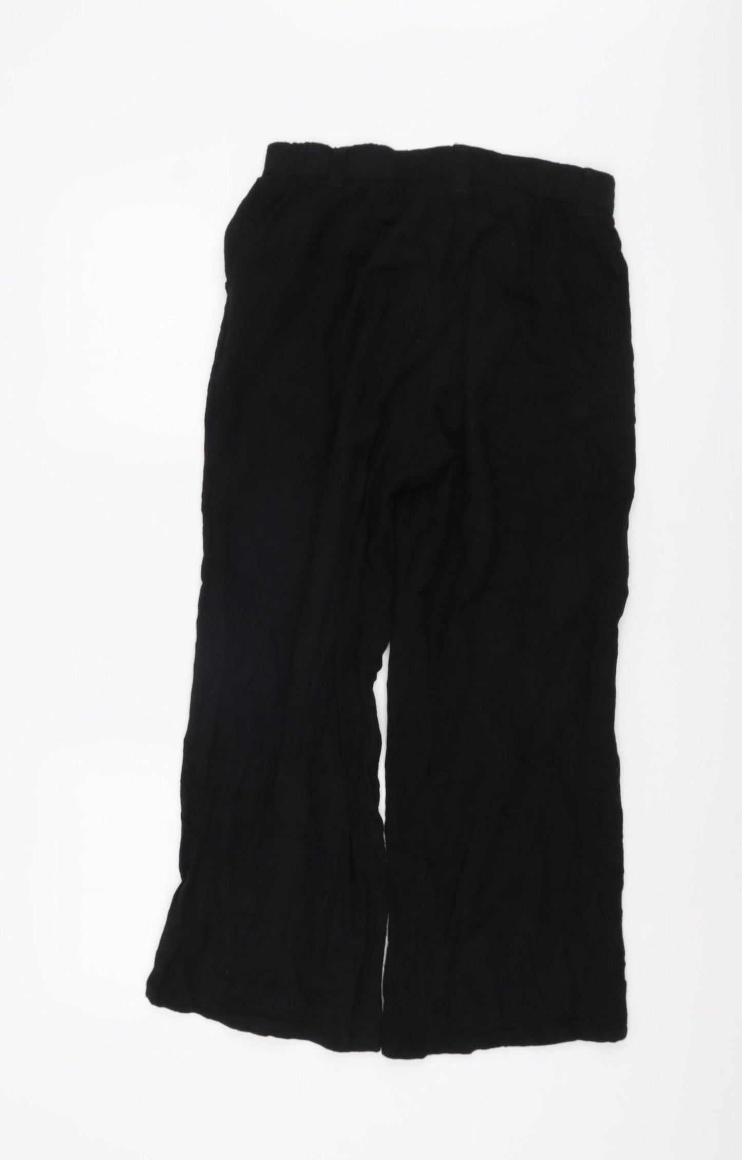 ASOS Design Women's Black Wide-Leg Trousers Size 8