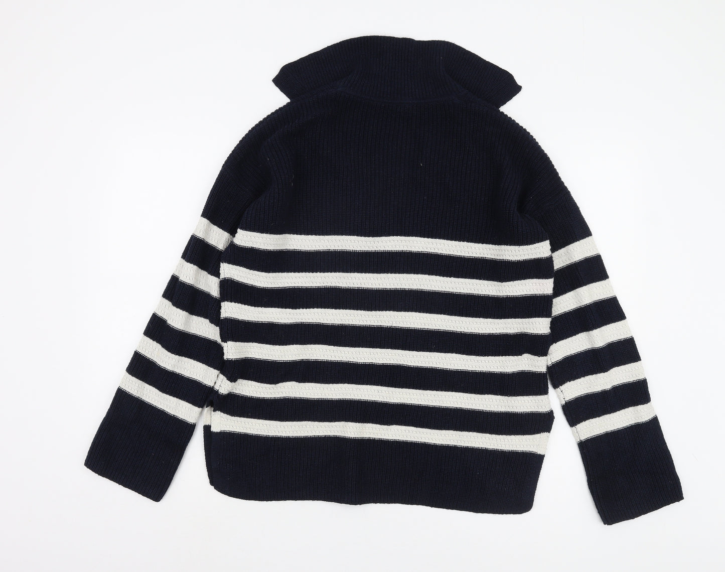 John Lewis Women's Blue Striped Pullover Jumper, Size S