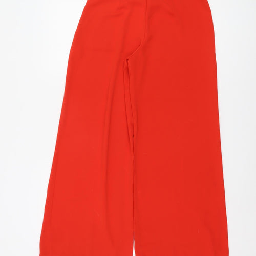 Forever 21 Women's Red Wide-Leg Trousers XS