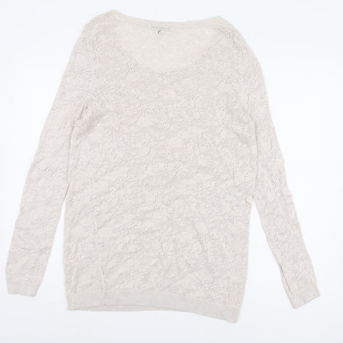 Warehouse Beige Women's Pullover Jumper UK 16