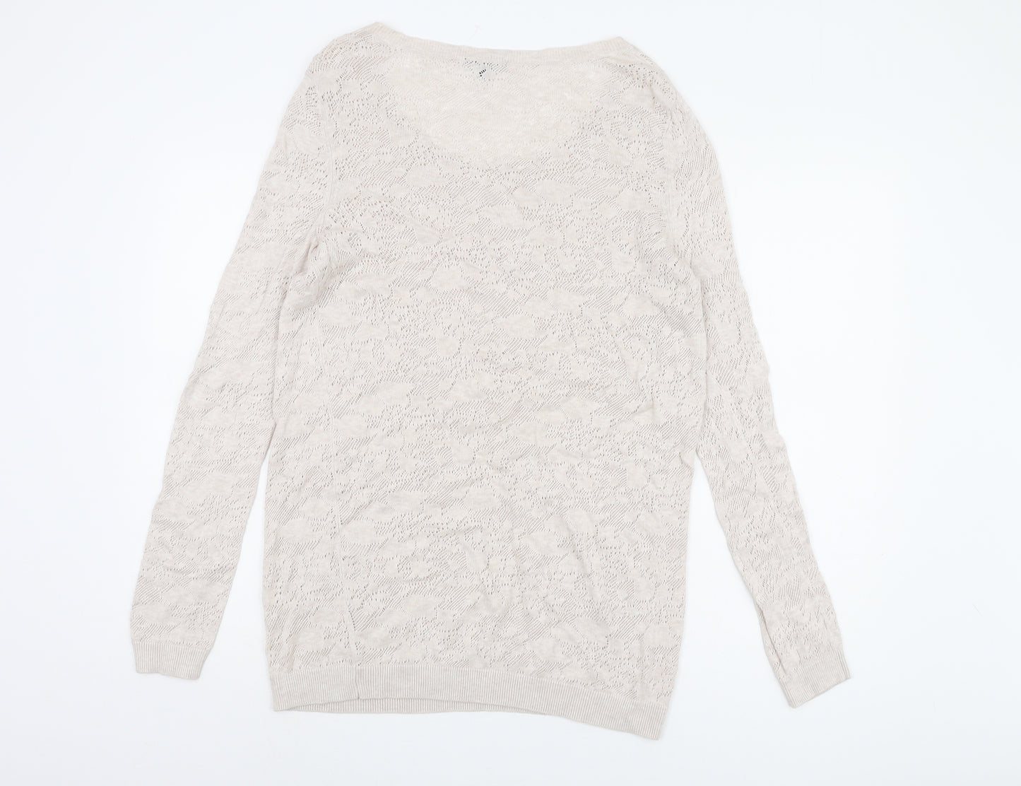 Warehouse Beige Women's Pullover Jumper UK 16