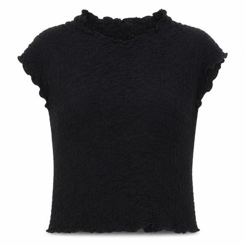 ZARA Women's Black Slim Fit T-Shirt S High Neck