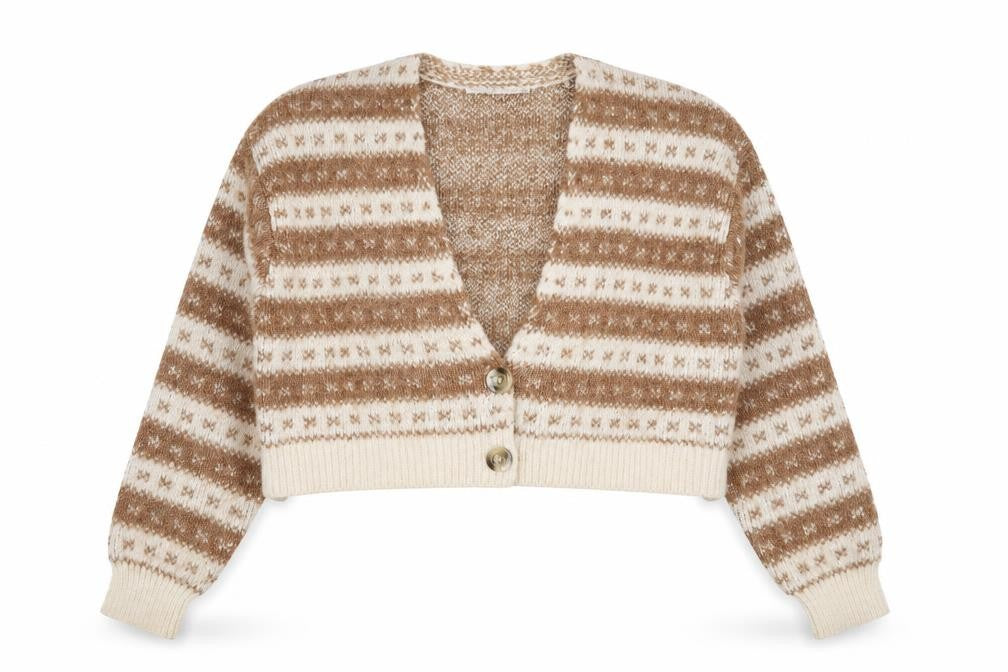 Bershka Women’s Brown Cardigan, Size M, V-Neck