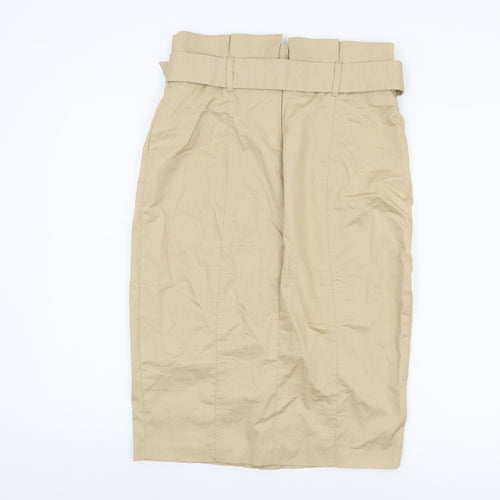 River Island Women's Beige Pencil Skirt Size 12