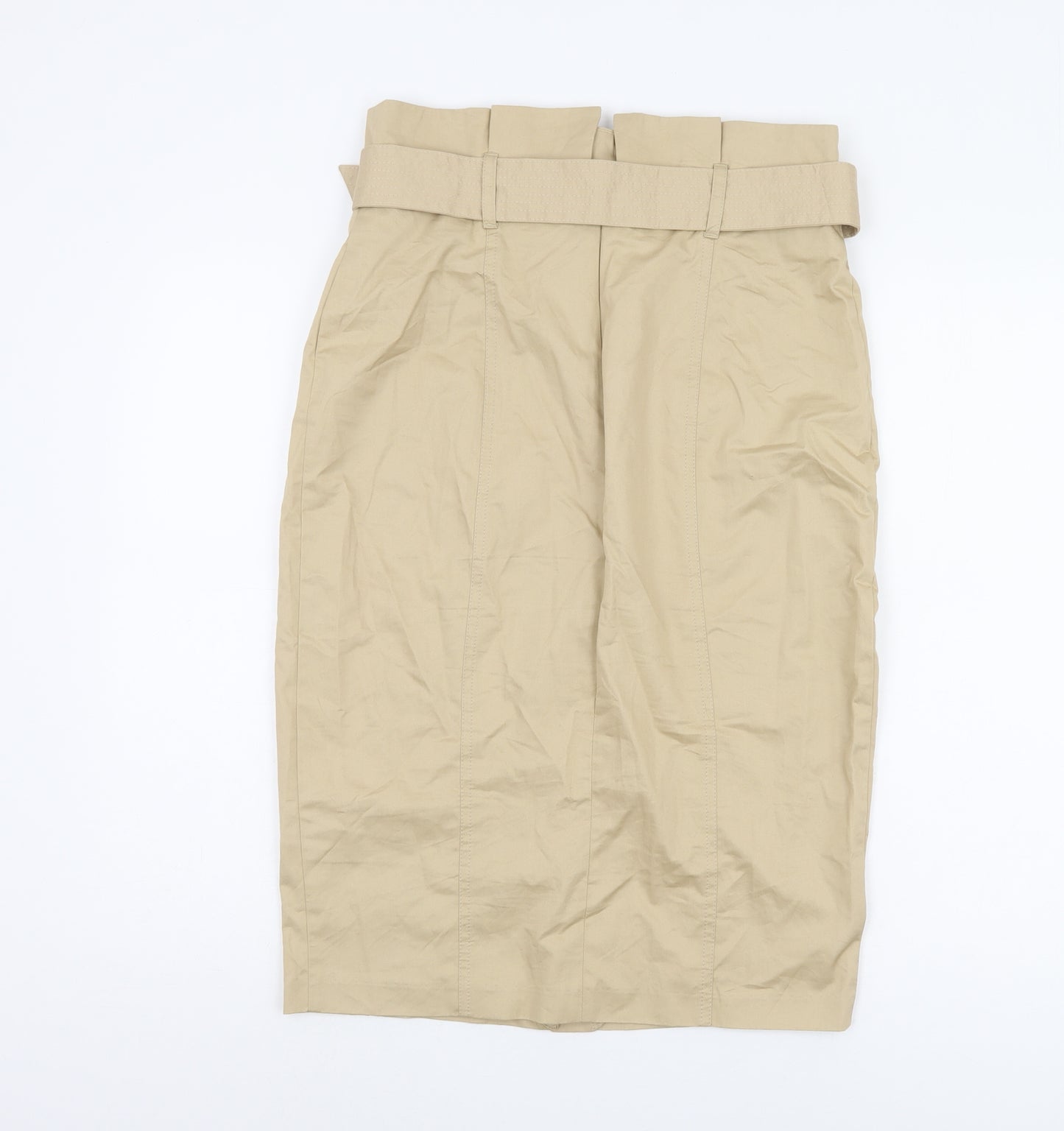 River Island Women's Beige Pencil Skirt Size 12