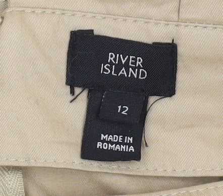 River Island Women's Beige Pencil Skirt Size 12