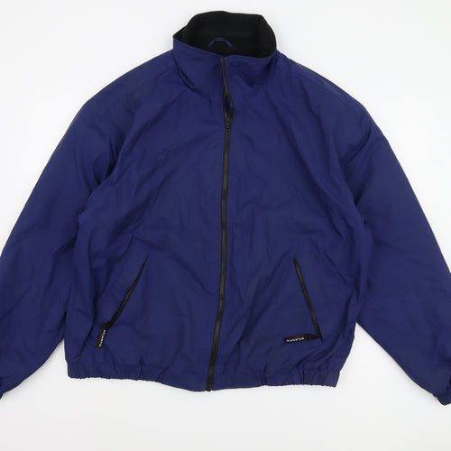 Atlantic Men's Blue Zip-Up Sports Jacket, Size L