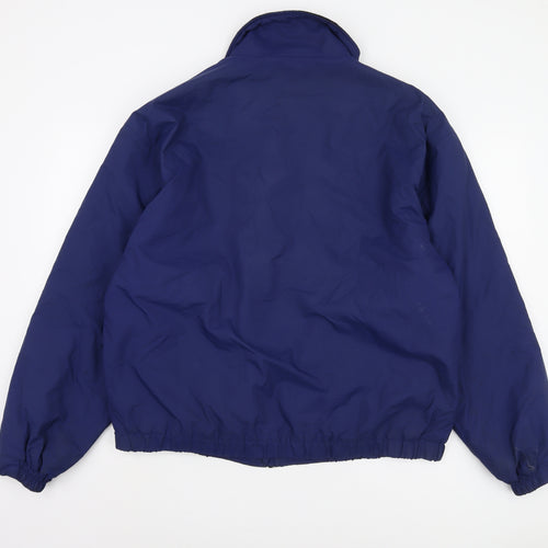 Atlantic Men's Blue Zip-Up Sports Jacket, Size L