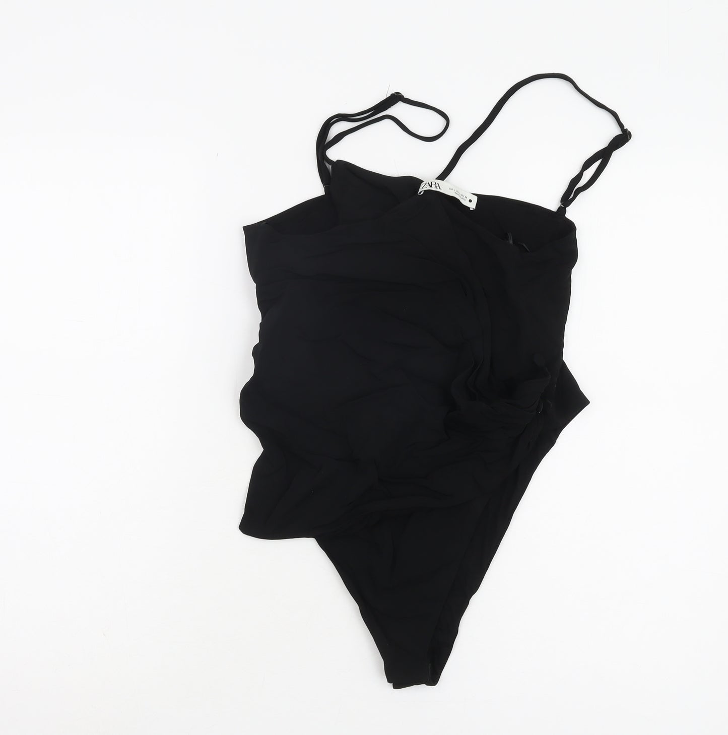 Zara Women's Black Bodysuit Size L Sleeveless