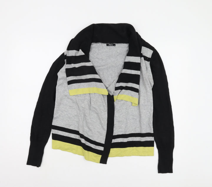 M&Co Women's Multicolour Striped Cardigan XS