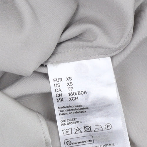 H&M Women's Grey XS Button-Up Shirt