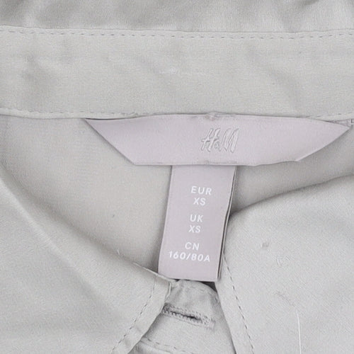 H&M Women's Grey XS Button-Up Shirt