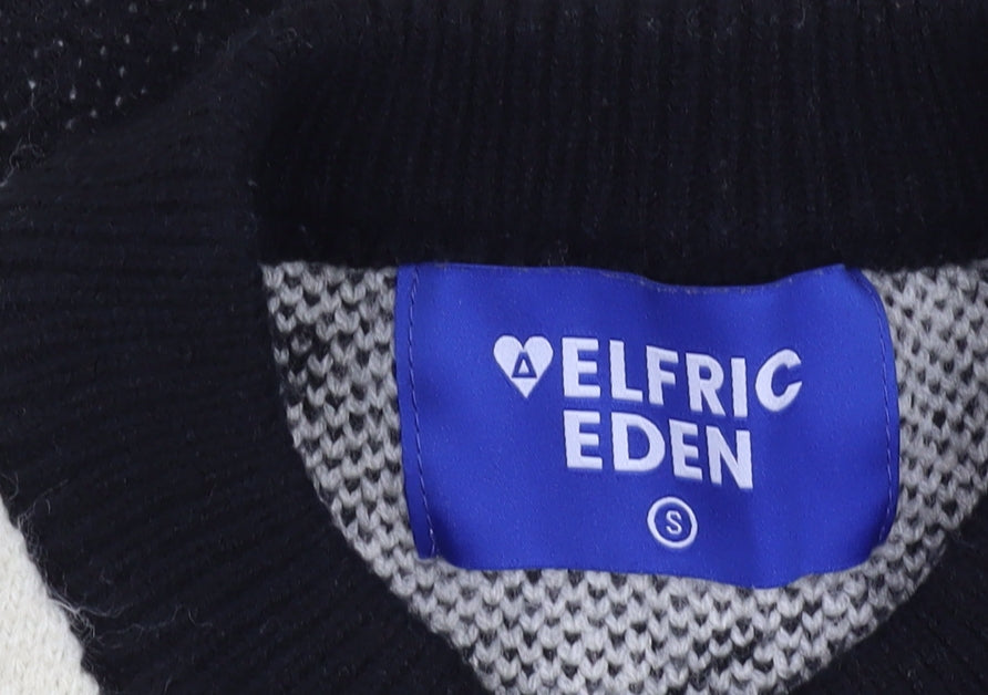 Elfric Eden Unisex Black Panda Pullover Jumper S