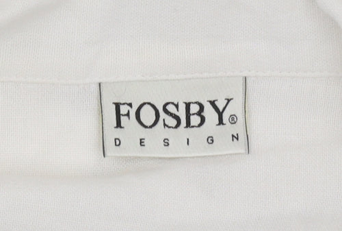 Fosby Design Women's Ivory Linen Blazer Size 16