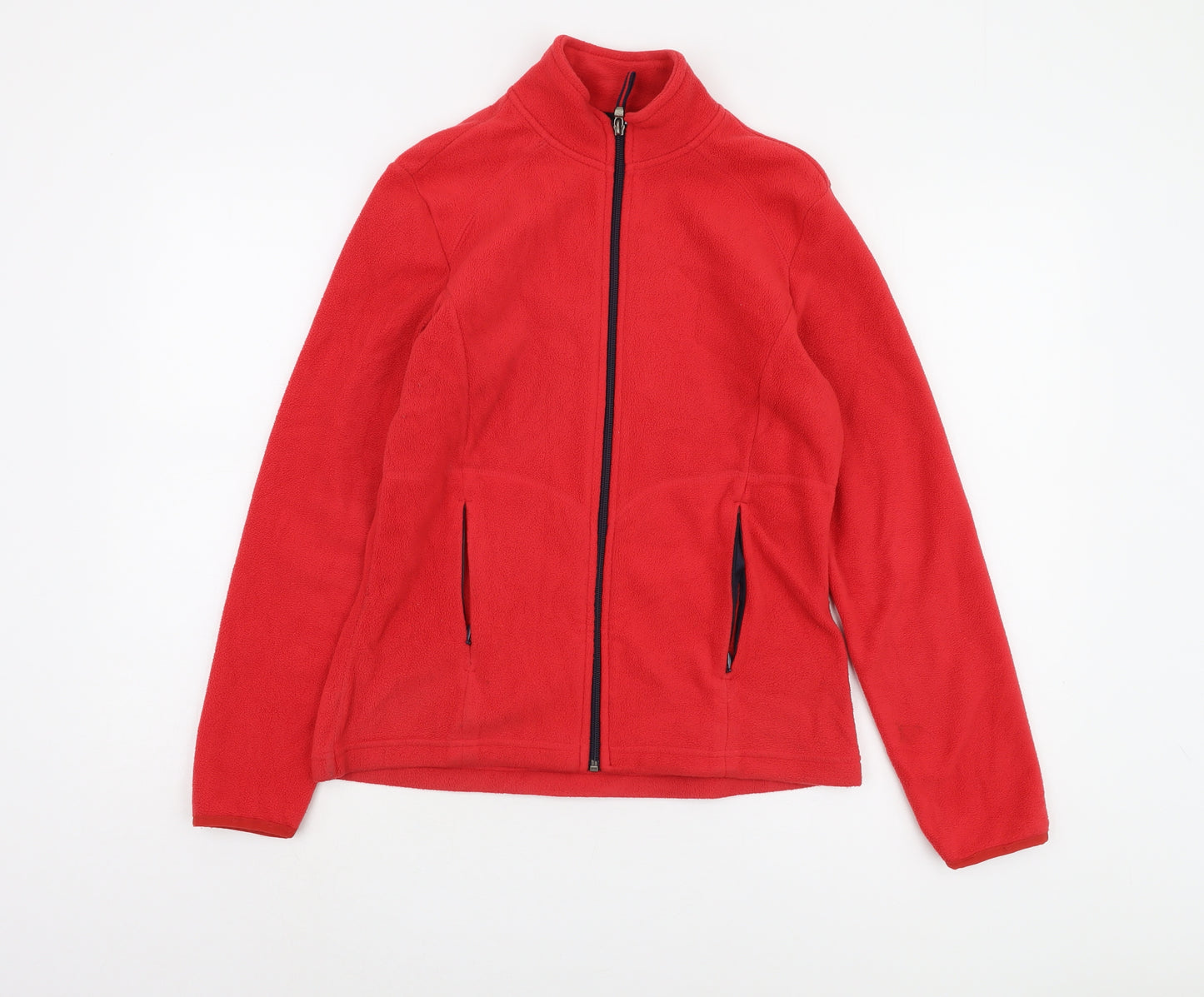 Marks and Spencer Women's Red Fleece Jacket Size 8