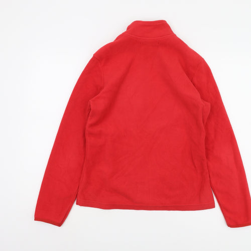 Marks and Spencer Women's Red Fleece Jacket Size 8