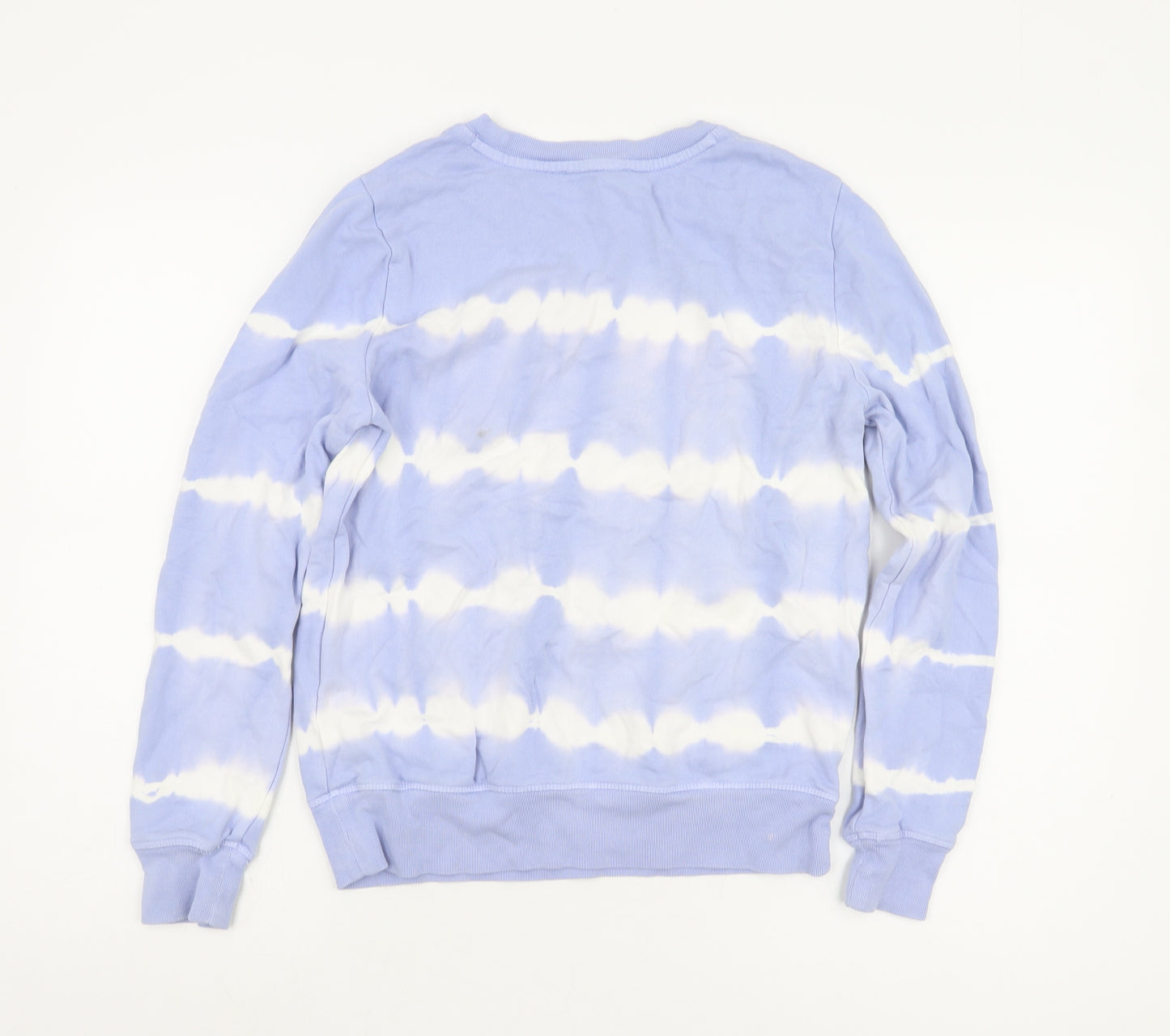 Marks and Spencer Women's Blue Tie-Dye Pullover Sweatshirt