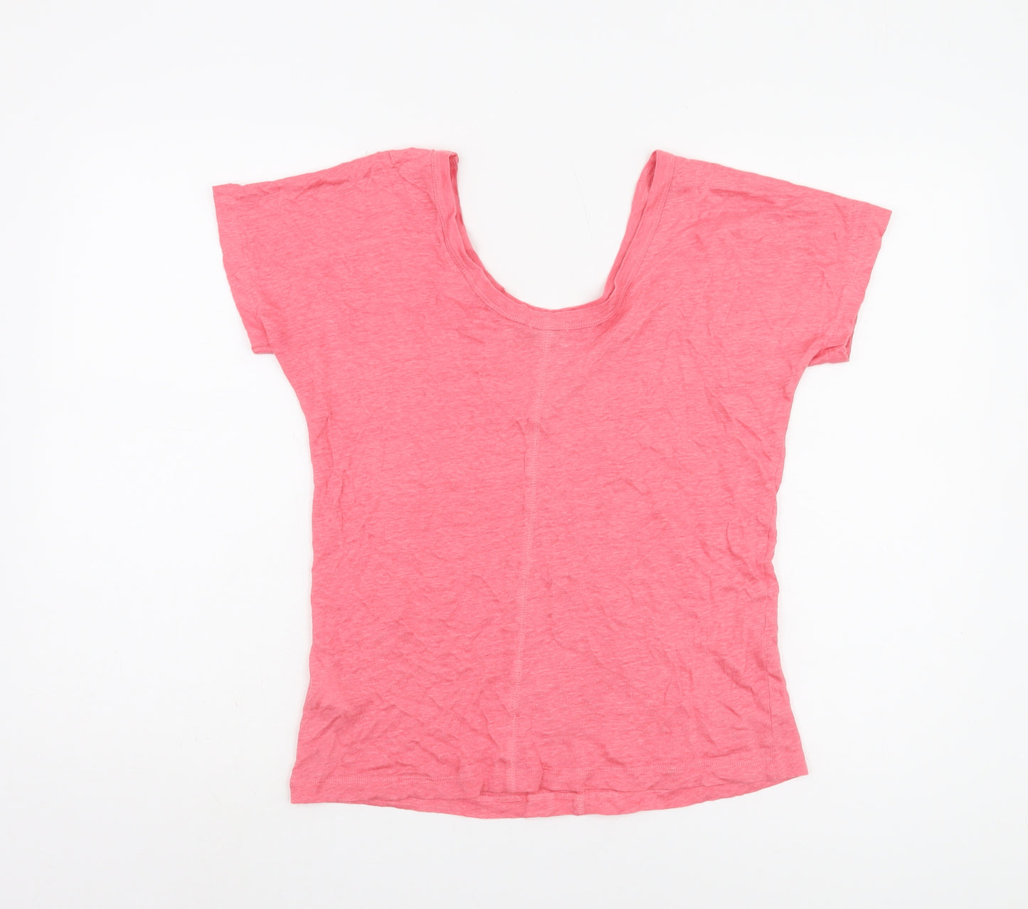 Part Two Women's XS Pink Linen Relaxed Fit T-Shirt