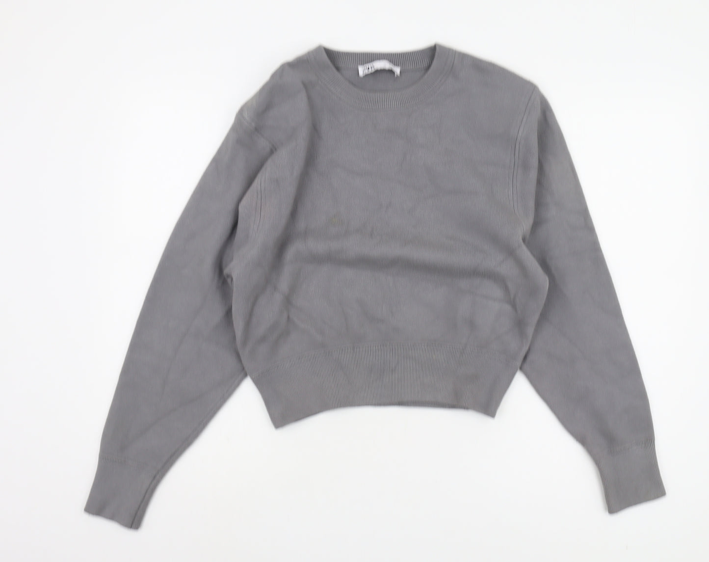 ZARA Women’s Grey Pullover Jumper Size 12