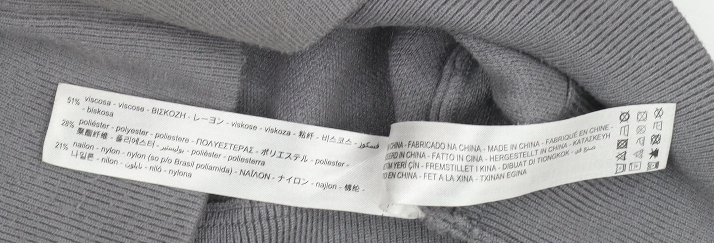 ZARA Women’s Grey Pullover Jumper Size 12