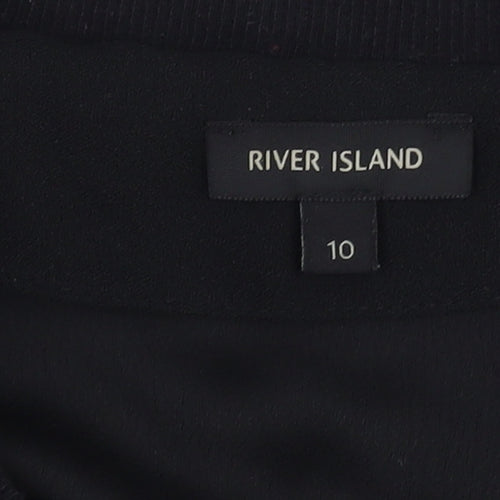 River Island Women’s Black Embroidered Bomber Jacket