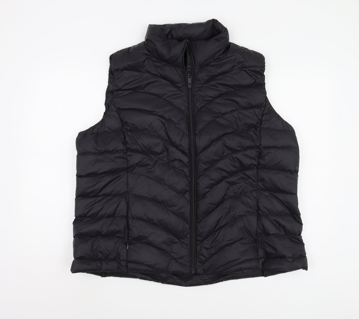 Marks and Spencer Women's Black Puffer Waistcoat Size 22