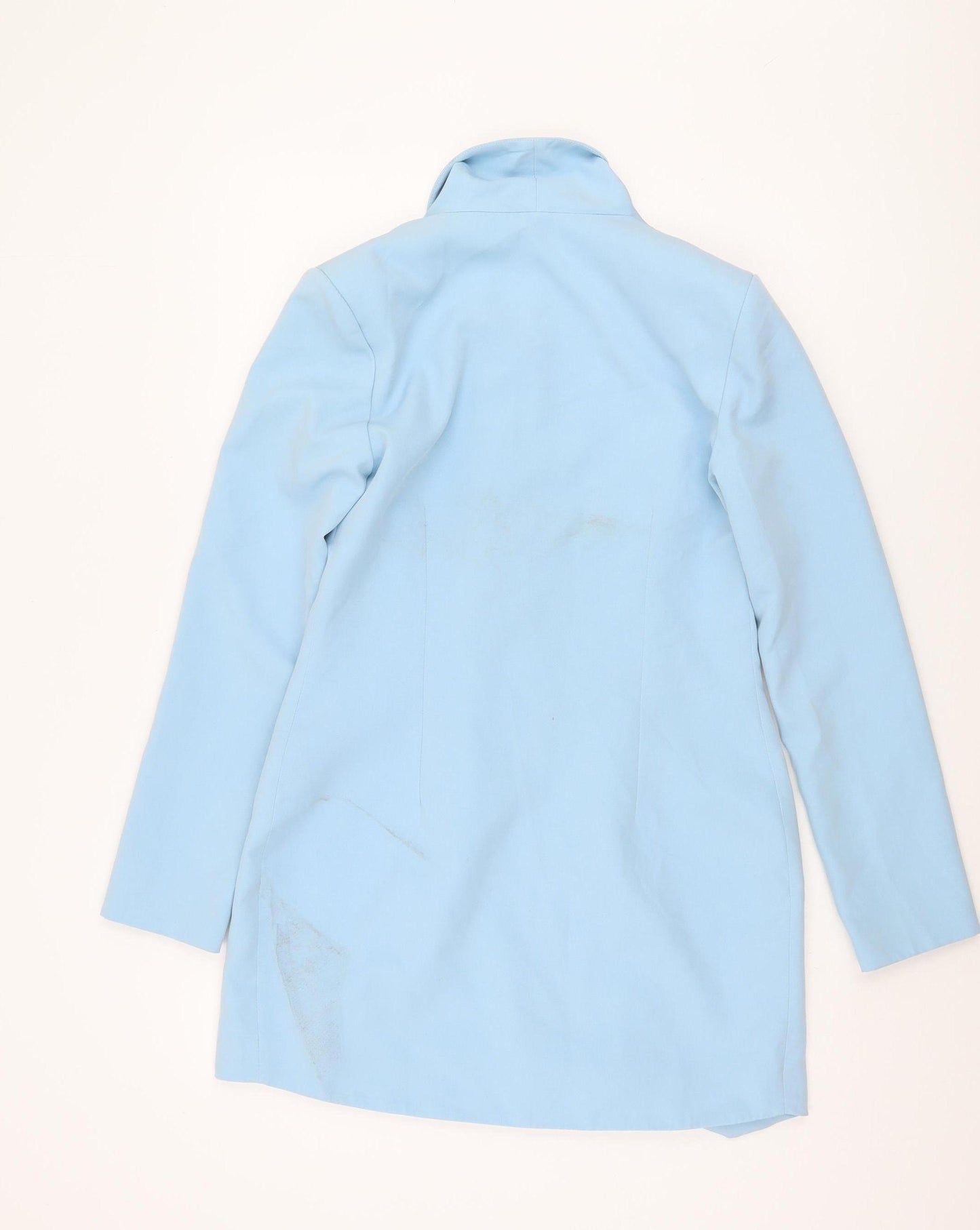 PrettyLittleThing Women's Blue Blazer UK 8 Double-Breasted