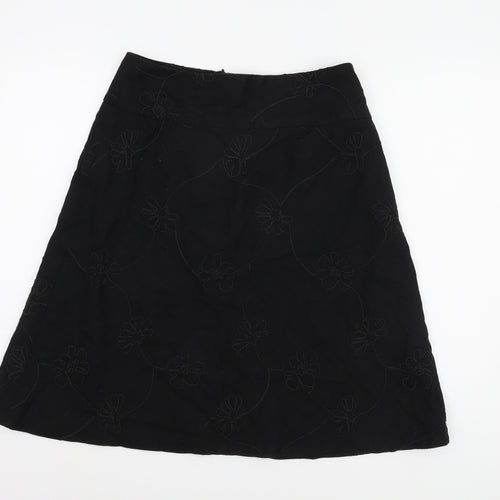 St. Bernard Women's Black A-Line Skirt Size 12