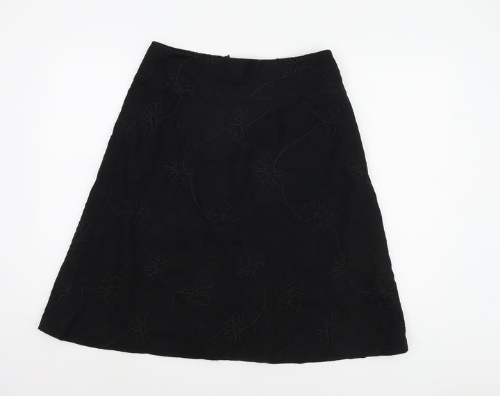 St. Bernard Women's Black A-Line Skirt Size 12