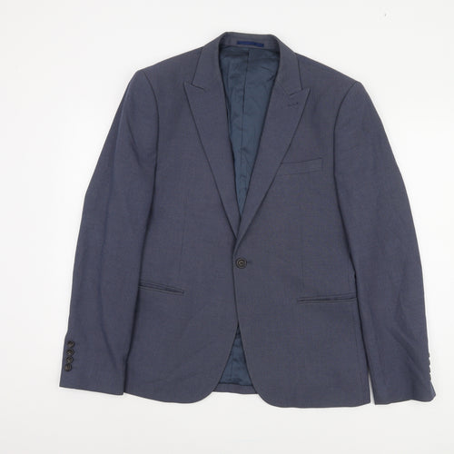Next Men's Blue Regular Fit Blazer 42R Business Casual