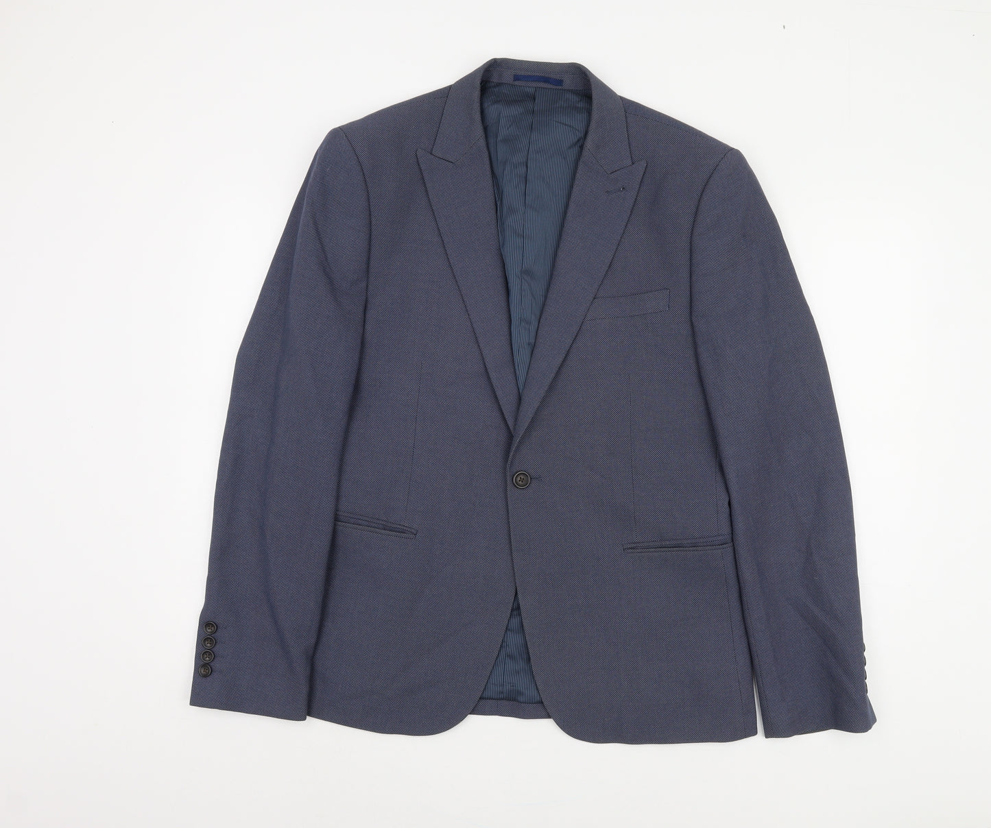 Next Men's Blue Regular Fit Blazer 42R Business Casual