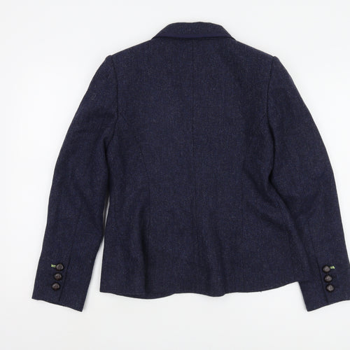 Boden Women's Blue Wool Blazer Size 12