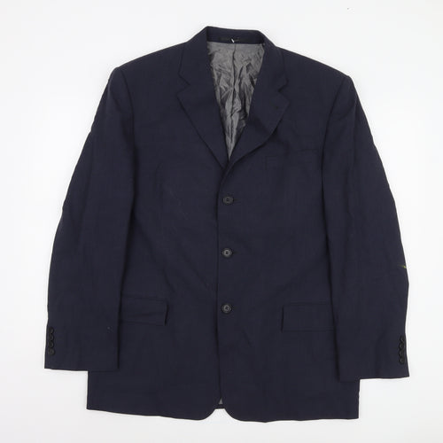 Next Men's Blue Blazer, Regular Fit, 42R, Formal Jacket