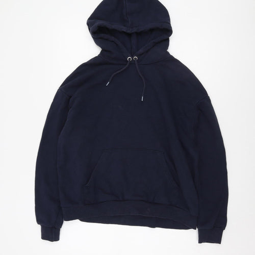Monki Women's Black Pullover Hoodie M with Drawstring