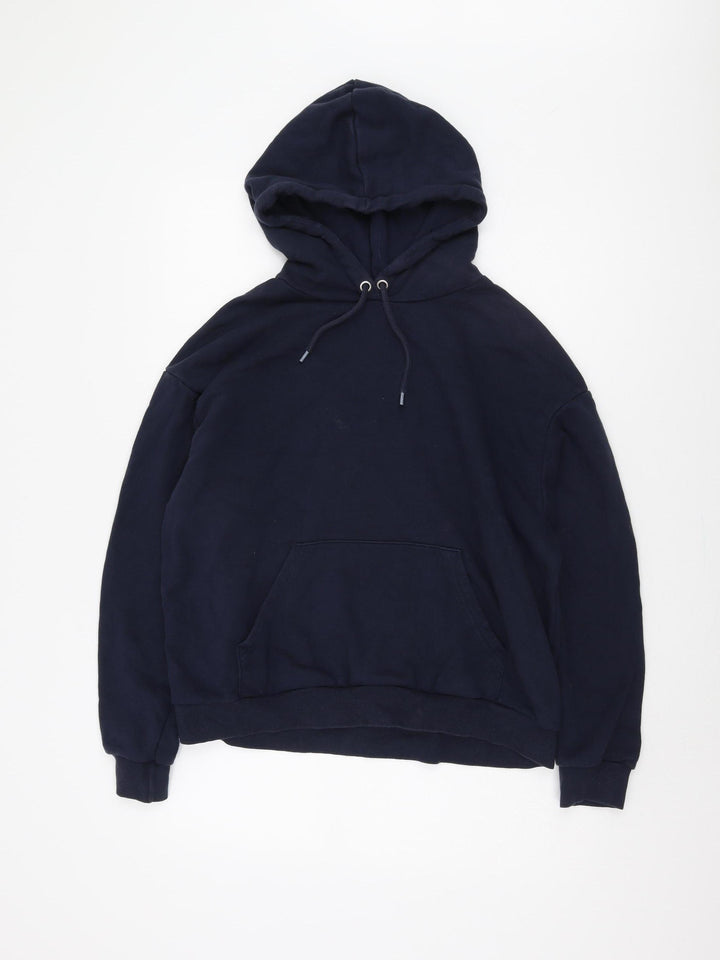 Monki Women's Black Pullover Hoodie M with Drawstring