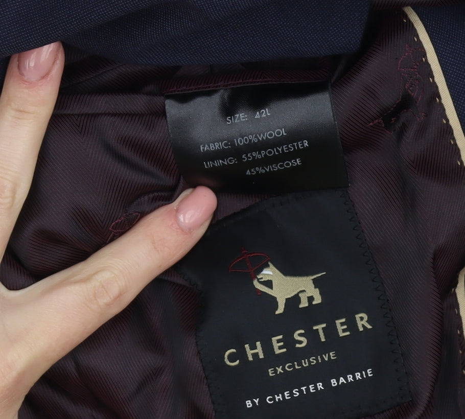 Chester Barrie Men's Blue Blazer 42L